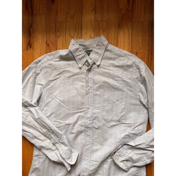 Gitman Bros. Vintage USA Men’s Light Blue Oxford L - Picture 2 of 4